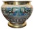 Japanese Enamel and Brass Jardiniere, 1920s For Sale