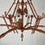 Brown 1960s Whimsical Chinoiserie Faux Bamboo Monkey Chandelier With Black Teardrop Accents For Sale - Image 8 of 16