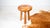 Vintage mid century modern wooden stool. Solid piece of thick wood showing lovely wood grain details. Hand turned...