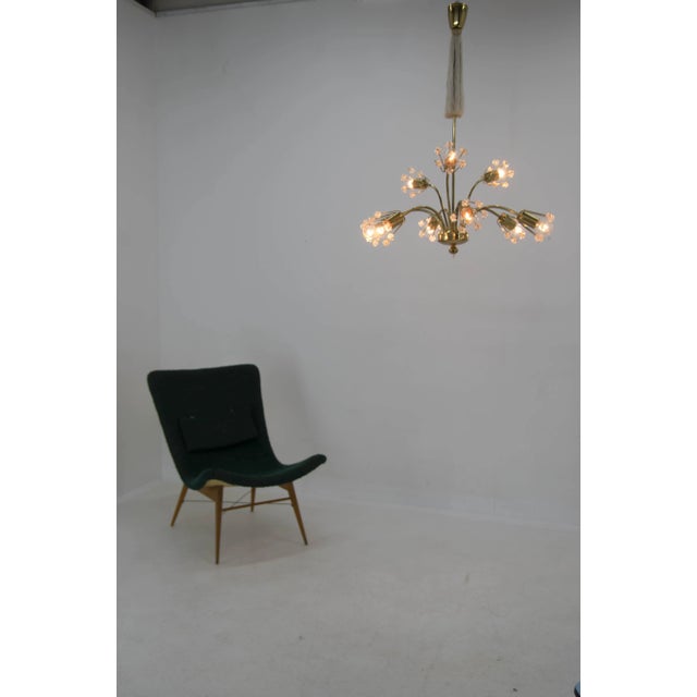 9-Light Chandelier by Emil Stejnar for Rupert Nikoll, Austria, 1950s For Sale - Image 12 of 13