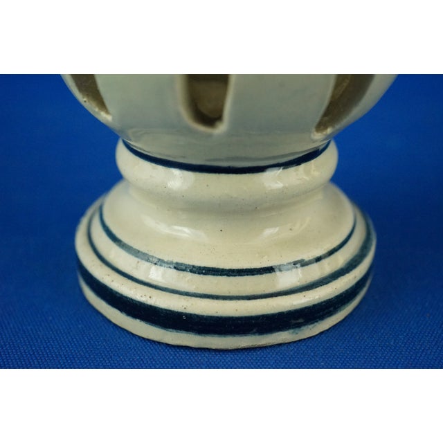 Art Nouveau Ceramic Columns with Miniature Vases and Flowers from Bassano Nove Factory, Italy, Late 19th Century, Set of 2 For Sale - Image 11 of 18