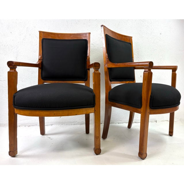 Antique Scandinavian Biedermeier Armchairs/a Pair For Sale - Image 12 of 12