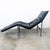 Mid-Century Modern 1970s Mid Century Danish Modern Lounge Chair Chaise Black Leather Attributed to Tord Bjorklund Metal For Sale - Image 3 of 9