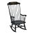 Ethan Allen Hand Decorated Black Hitchcock Style Boston Rocker 14-9703 - 609 Finish For Sale