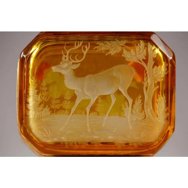 Boho Chic 19th Century Bohemian Crystal Jewelry Box For Sale - Image 3 of 6