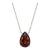 Garnet Pear Cut 925 Silver Necklace, January Birthstone Necklace For Sale