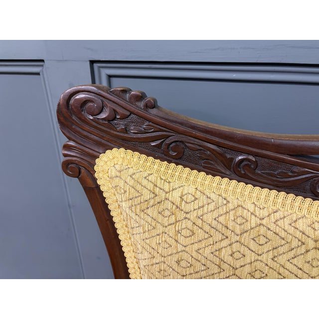 Victorian Mahogany Salon Suite, 1890, Set of 7 For Sale - Image 16 of 18