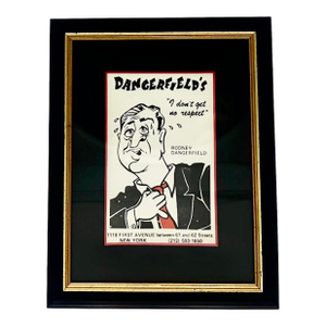 Vintage Dangerfield's Comedy Club Nyc Framed Postcard