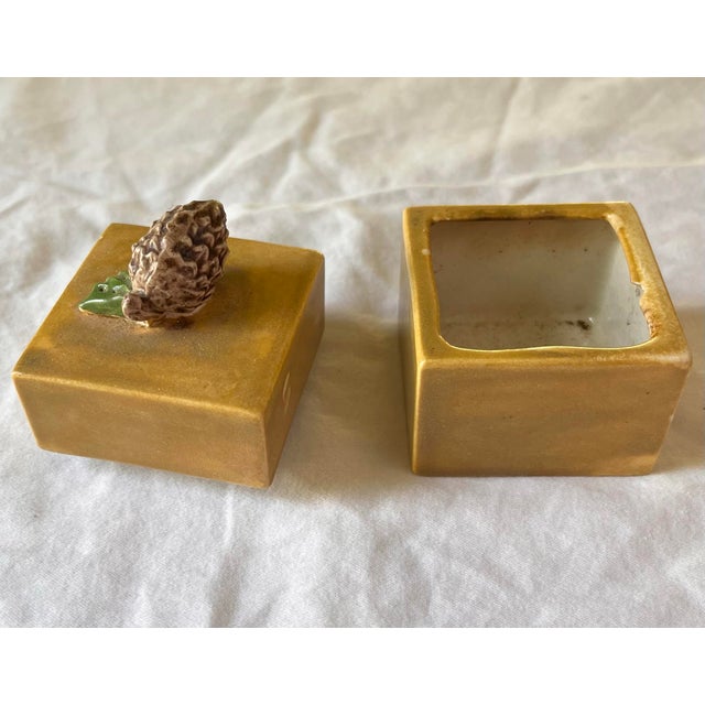 Vintage Acorn Trinket Box For Sale - Image 4 of 6