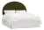 Monroe Olive Velvet Headboard, Queen For Sale