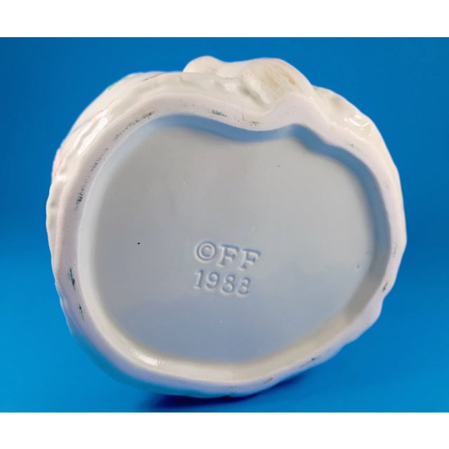White Vintage 1988 Fitz & Floyd, Kittens of Knightsbridge Biscuit Jar For Sale - Image 8 of 9