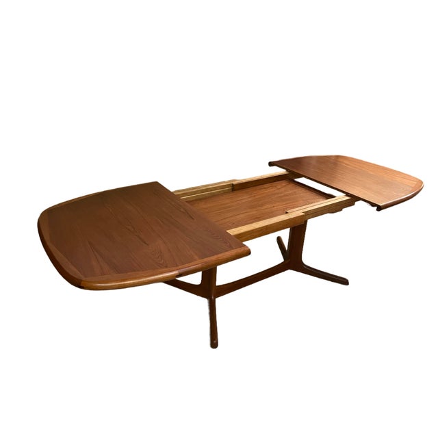 Copper Dyrlund Teak Dining Table For Sale - Image 8 of 9