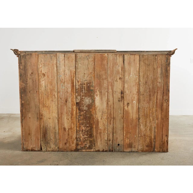 18th Century French Provincial Pine Farmhouse Dresser With Cupboard For Sale - Image 11 of 12