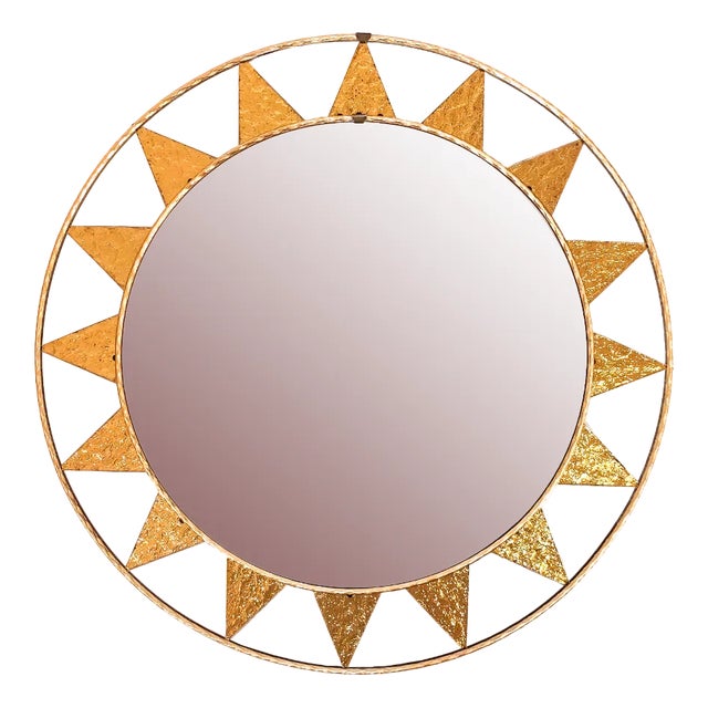 Spanish Artistic Mirror with Glass Mosaic, 1960s For Sale