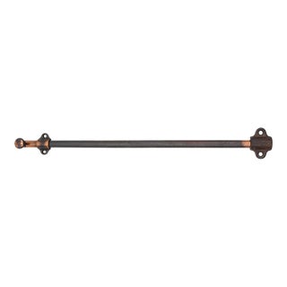 Vintage 12.5 In. Steel Japanned Door Surface Bolt For Sale