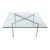 Iconic Barcelona CoffeeTable Designed by Mies Van Der Rohe Made in Italy C 1970's For Sale