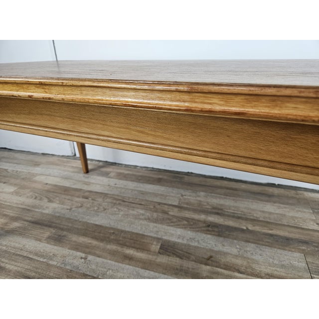 Rectangular Coffee Table in Beech and Oak, 1970 For Sale - Image 10 of 17