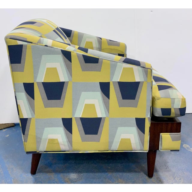 MidCentury Modern Style Theodore Alexander Club Chair as Is Chairish