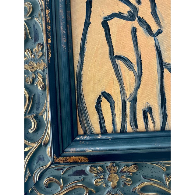 Title: “Peaches & Cream” — Framed oil Horse Painting. Dimensions: Approx. 5” x 7” (painting), 9” x 11” (framed)...