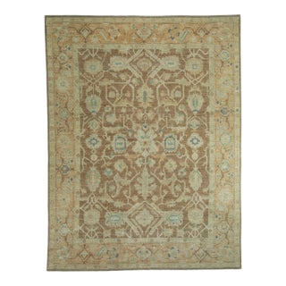Turkish Oushak Rug 9'7" x 12'6" #18639 For Sale