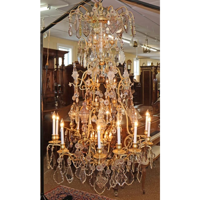 19th Century Palatial French Louis XV Style Chandelier Attributed to Baccarat Dimensions : 66" Tall X 42" Wide X 42" Deep...