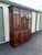 Traditional Thomasville Mahogany Collection Georgian Breakfront Bookcase China Cabinet For Sale - Image 3 of 12
