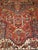Antique Persian Heriz Karajah Rug, Hand-Knotted Wool, Geometric Medallion Pattern, Brick-Red & Navy, 9x12 For Sale - Image 13 of 17