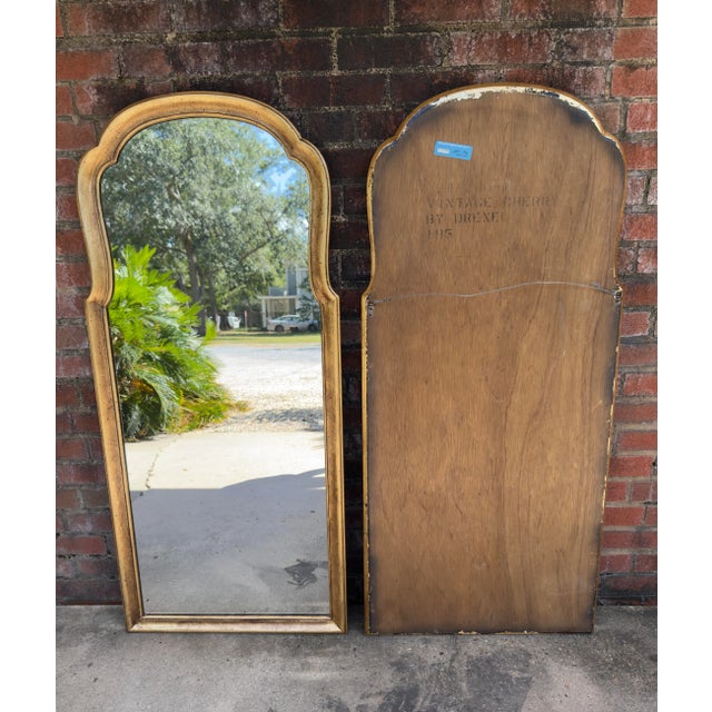 Stunning Vintage Drexel Gilt Wood Wall Mirrors – Elegant Home Decor for Timeless Style - Newly Painted and Hand Gilt - A Pair For Sale - Image 11 of 11