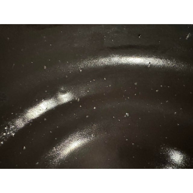 Vintage 1983 Black Bowl Signed by Steve Stewart For Sale - Image 11 of 11