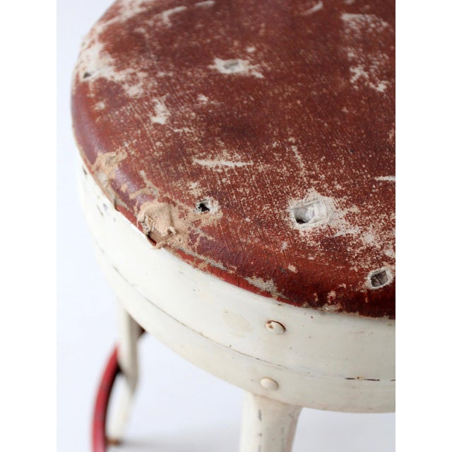 Mid-Century Industrial Diner Stool For Sale - Image 10 of 17