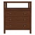 Spritely Home Accent Furniture Nora 27 in. W Rectangular Wood 3 Drawer Tall Nightstand with Open Shelf on Top, Walnut For Sale - Image 4 of 8