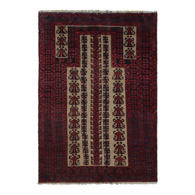Rug & Kilim’s Baluch Tribal Rug With Colorful Geometric Patterns For Sale