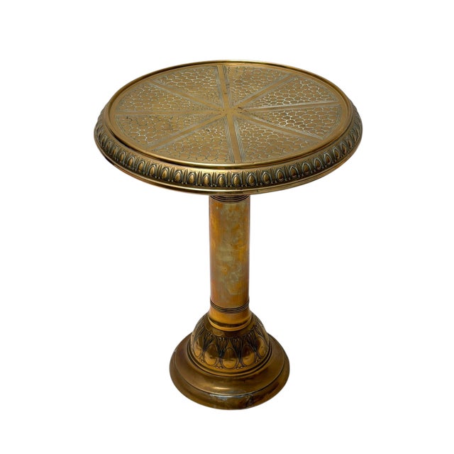 Vintage Art Deco Side Table in Brass, 1920s For Sale - Image 3 of 10
