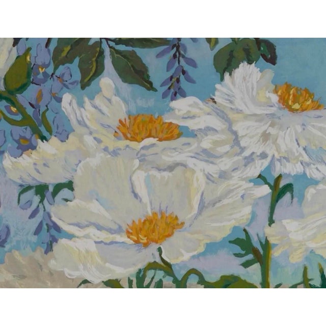 Late 20th Century John Powell “Cottage Garden” Signed Limited Edition Serigraph, Professionally Custom Framed For Sale - Image 9 of 12
