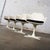 Mid-20th Century Mid Century Modern Burke Tulip Swivel No 116 Armchairs White Shell Black Cushions Set of 4 For Sale - Image 12 of 18