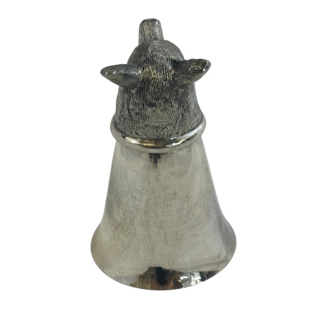 Vintage Silverplate Foxhead Stirrup Cup For Sale In New York - Image 6 of 12