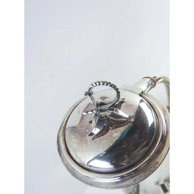 Metal Mid 20th Century Eugen Ferner Tea and Coffee Silverplate Service - Set of 5 For Sale - Image 7 of 9