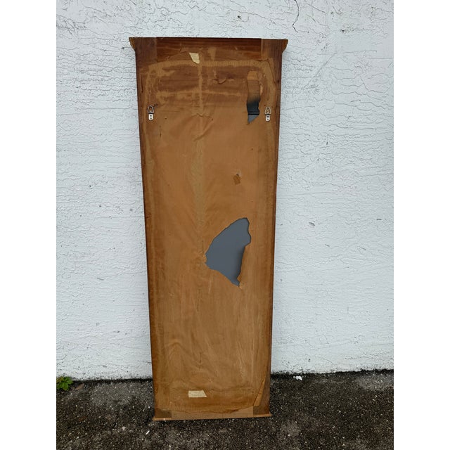 1960s Vintage Neoclassic Black and Gold Floor Pier Full Length Mirror For Sale - Image 12 of 12