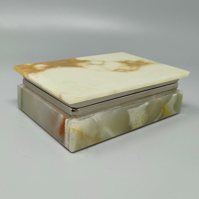 Brown Vintage Box in Onyx, Italy, 1960s For Sale - Image 8 of 8