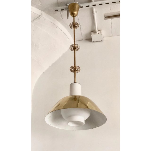 Mid-Century Modern A Ceiling Lamp Model "k2-20" by Paavo Tynell for Idman. For Sale - Image 3 of 7