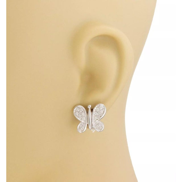 Always adorable only from Tous, these lovely authentic pair of butterfly earrings are crafted from 18k white gold...