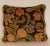 19th Century French Needlepoint Pillow Throw Cushion Floral Dark Blue Hand Crafted For Sale - Image 9 of 9