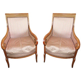 Pair of French Restauration Armchairs For Sale