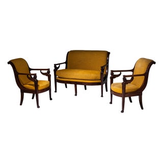 Empire Seating Suite from Henri Jacob, France, 1800s, Set of 5 For Sale