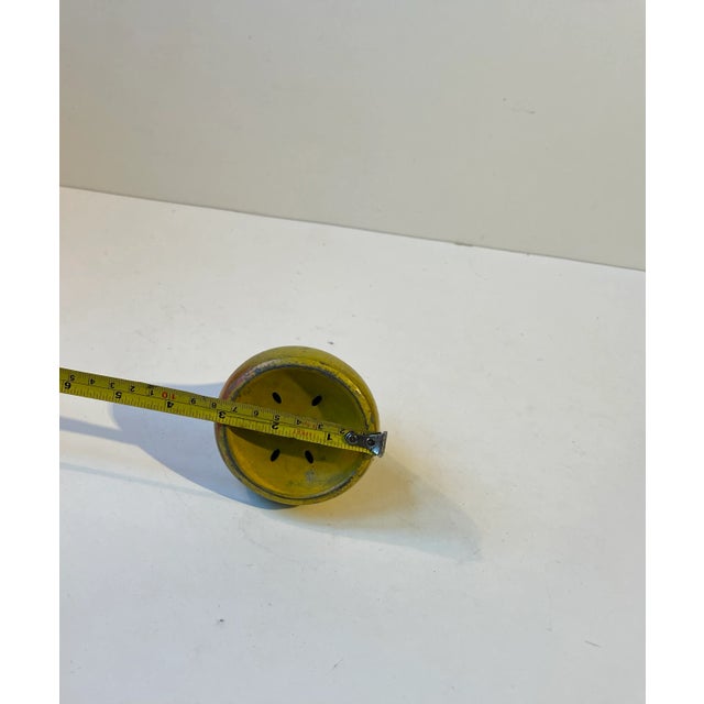 Bauhaus Pear Potpourri Jar in Lacquered Steel, 1920s For Sale - Image 6 of 7