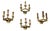 Empire French Three-Light Gilt Bronze Wall Sconces, Paris, 1810, Set of 4 For Sale
