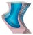 Murano Glass Sculptural Vase in Light Blue and Purple from Alessandro Mandruzzato, 1960s For Sale