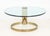 Modern Modern Circular Glass Top Gilt Metal Coffee Table For Sale - Image 3 of 8