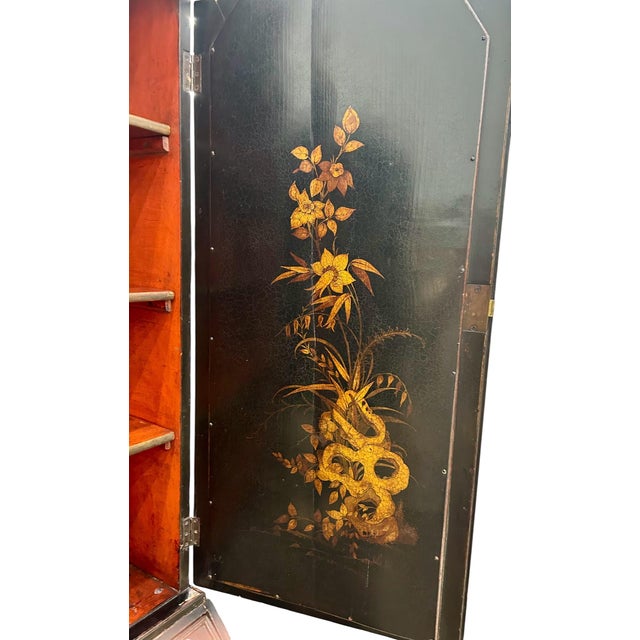 Early 18th Century Queen Anne Japan Secretary Bookcase For Sale - Image 13 of 14