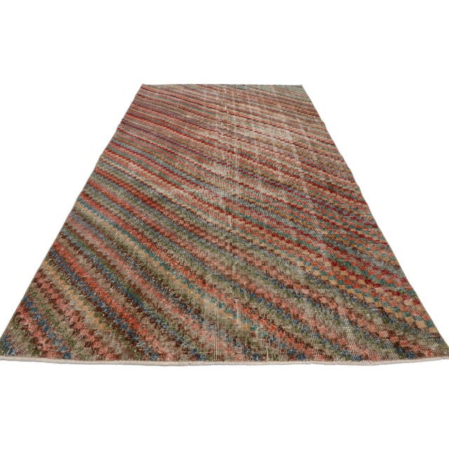 Vintage Turkish Sivas Rug - 04'08 X 08'06 For Sale - Image 4 of 10